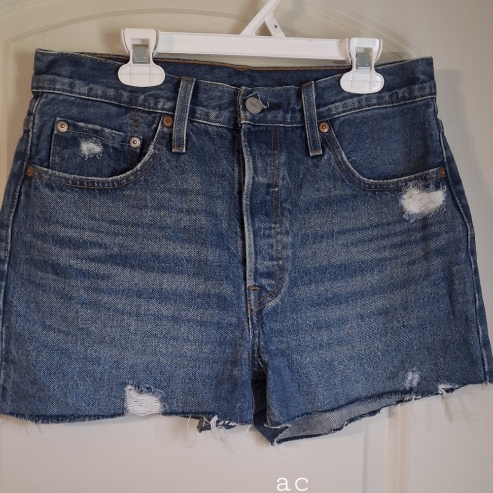Levi's Blue Jean Shorts for‎ Women